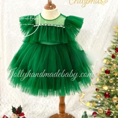 cap-sleeve-tulle-midi-dress-in-green-tulle-dress-for-baby-girl