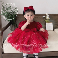 long-sleeve-velvet-bodice-tulle-skirt-with-many-stars-embroidered-in-red-birthda