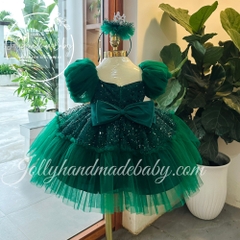 short-sleeve-with-luxury-sequin-bodice-tulle-midi-dress-in-green-gift-for-baby-g