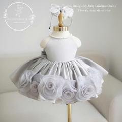 gray-flower-girl-dress-baby-girl-birthday-dress-toddler-princess-dress-pearl-nec