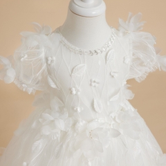 white-feather-bridesmaid-dress-toddler-dress-vintage-satin-wedding-party-dress-c