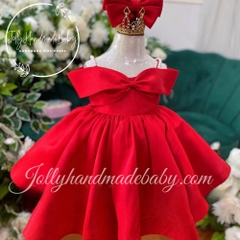 bow-front-dress-with-beaded-strap-in-red-tafta-midi-dress-for-baby-girls