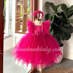 pleated-cap-sleeve-tulle-midi-dress-with-bow-detail-in-hot-pink-gift-for-baby-gi