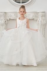 bridesmaid-dress-toddler-dress-vintage-satin-wedding-party-dress-custom-size