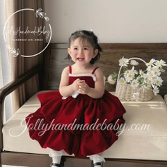 strappy-velvet-midi-dress-embroidered-bow-in-red-with-coat-included-gift-for-bab