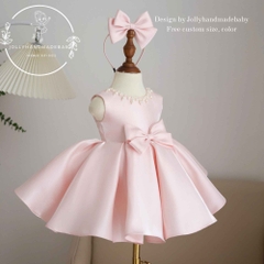 blush-pink-toddler-dress-satin-bow-girl-dress-baby-party-dress-flower-girl-dress