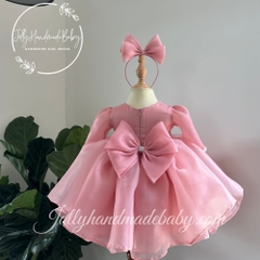 puff-long-sleeve-organza-midi-dress-with-round-neck-in-dusty-rose-beaded-organza