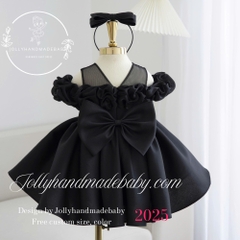black-rose-tutu-dress-toddler-dress-pink-sun-dress-pink-pageant-dressandmade-bab