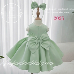 sage-satin-girl-dress-floral-tulle-dress-handmade-baby-dress-2nd-birthday-dress-