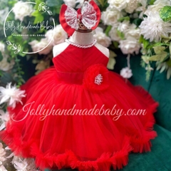 blush-tulle-dress-flower-girl-red-fluffy-dress-baby-girls-party-wear-dress-with-
