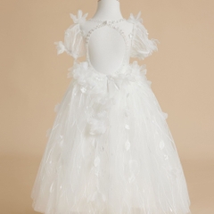 white-feather-bridesmaid-dress-toddler-dress-vintage-satin-wedding-party-dress-c