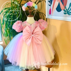 floral-short-sleeve-tulle-midi-dress-with-rainbow-skirt-princess-dress-for-baby-
