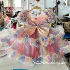 ruffle-short-sleeve-tiered-tulle-midi-dress-with-beaded-waist-in-multi-color-bir