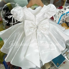 cap-sleeve-three-bow-front-detail-dress-with-cut-out-v-back-in-white-tafta-midi-