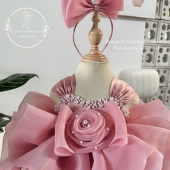 handmade-dusty-rose-organza-girl-dress-tulle-tutu-pearls