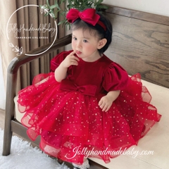 long-sleeve-velvet-bodice-tulle-skirt-with-many-stars-embroidered-in-red-birthda