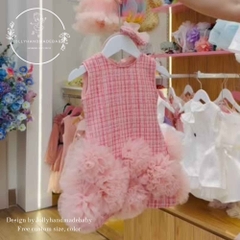 mom-and-daughter-matching-pink-dress-mommy-and-me-outfit-flower-girl-dress-handm
