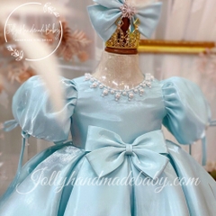 short-sleeve-with-beaded-round-neck-dress-in-light-sky-blue-satin-midi-dress-for