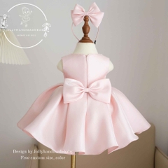 blush-pink-toddler-dress-satin-bow-girl-dress-baby-party-dress-flower-girl-dress