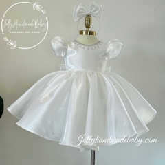 puffy-short-sleeve-satin-midi-dress-with-jewelry-detail-in-white-gift-for-baby-g