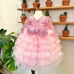 tiered-long-sleeve-with-cut-out-sequin-bodice-in-pink-tulle-maxi-dress-for-baby-