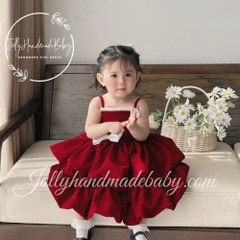 strappy-velvet-midi-dress-embroidered-bow-in-red-with-coat-included-gift-for-bab