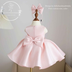 blush-pink-toddler-dress-satin-bow-girl-dress-baby-party-dress-flower-girl-dress