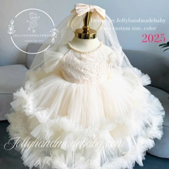 ivory-girl-wedding-dress-custom-color-and-size-you-like