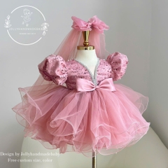 dusty-rose-baby-girl-princess-dress-sequin-tulle-flower-girl-dress-with-puff-sle