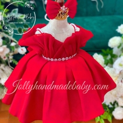 red-taffeta-dress-party-wear-outfit-for-baby-girl-with-bow-personalized-baby-gir