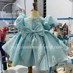 round-neck-cap-sleeve-dress-with-three-bow-front-detail-in-light-sky-blue-tafta-
