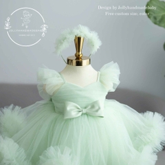 sage-tulle-baby-dress-handmade-ruffle-skirt-floral-headband