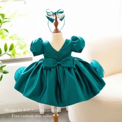 teal-baby-girl-dress-with-3d-roses-puff-sleeve-flower-girl-dress-soft-peach-birt