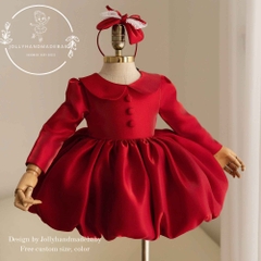 red-baby-girl-bubble-dress-satin-princess-dress-toddler-birthday-outfit-flower-g