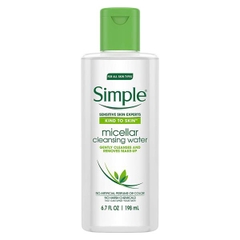 Nước Tẩy Trang Simple Làm Sạch Trang Điểm Vượt Trội 198ml Kind To Skin Micellar Cleansing Water