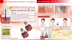 Ampoule Nhau Thai Cừu The Nature Book 30mlVita-White Perfect Placenta-Cica Ampoule
