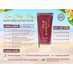 Kem chống nắng ngừa nám Nature Book 50gThe Nature Book Mesla UV Sun Cream SPF50+ PA+++