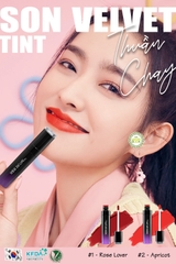 Son thuần chay Nature Book Soft Velvet Tint #02 Apricot tông màu đỏ cam  - 7ml