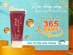 Kem chống nắng ngừa nám Nature Book 50gThe Nature Book Mesla UV Sun Cream SPF50+ PA+++