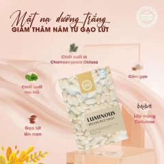 Mặt Nạ Dưỡng Trắng, Giảm Thâm Nám Từ Gạo Lứt The Nature BookLuminous Brown Rice Mask