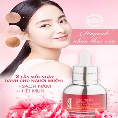 Ampoule Nhau Thai Cừu The Nature Book 30mlVita-White Perfect Placenta-Cica Ampoule