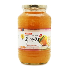 Mật Ong Chanh Đào - Hũ 1kg, Chanh Vàng Gavo - Hàn Quốc