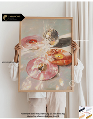 Tổng hợp các mẫu tranh Hồng Pastel Dễ Thương Ngọt Ngào Nghệ Thuật Cô Gái Trừu Tượng Boho Minimalist Tối Giản Đơn Dọc Treo Tường Trang trí