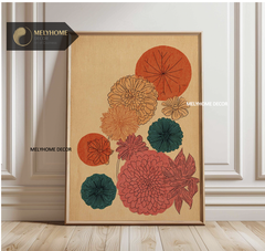 Tổng hợp các mẫu tranh Hoa Cúc Mẫu Đơn Túc Anh Hoa Dại Nghệ Thuật Tối Giản Vintage Trừu Tượng Nhật Bản Đa Dạng Phong cách Tranh Treo Tường Trang trí phòng ngủ phòng khách _ MELYHOME DECOR
