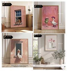 Tổng hợp các mẫu tranh Hồng Pastel Dễ Thương Ngọt Ngào Nghệ Thuật Cô Gái Trừu Tượng Boho Minimalist Tối Giản Đơn Dọc Treo Tường Trang trí