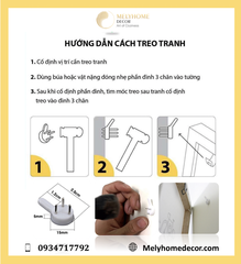 Bộ 3 Tranh Treo Tường Tráng Gương / Canvas Vườn Hoa Hướng Dương - MELYHOME