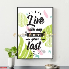 Tranh treo tường đơn dọc Động Lực Tiếng Anh Motivation tỷ lệ 2:3-33