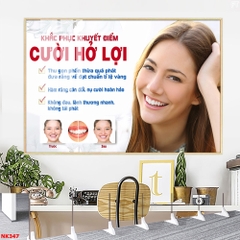 Tranh treo tường đơn dọc Tráng gương Cao Cấp Phòng Khám Nha Khoa - Răng Hàm Mặt- Nụ Cười Đẹp tỷ lệ 2:3 -21