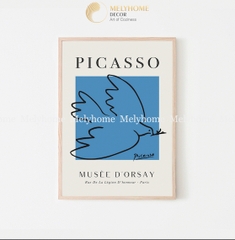 Tranh Đơn Dọc Treo Tường Tráng Gương / Canvas Cao Cấp Danh Hoạ Picasso Trừu tượng Nghệ thuật H2312