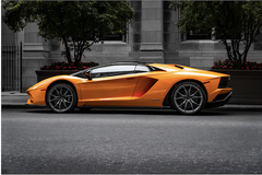 SC2310- Tranh Đơn Dọc Treo Tường Tráng Gương / Canvas Cao Cấp Siêu Xe Oto Super Car Lamborghini Aston Martin Mac Lauren Porches Audi